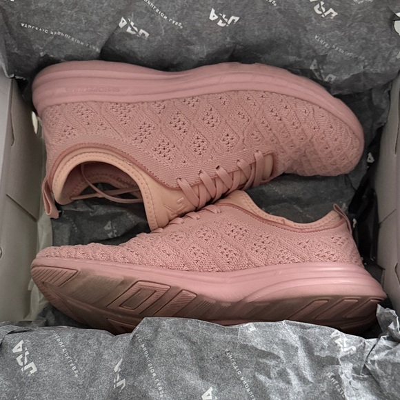 APL TechLoom Phantom Pink Knit Women's Sneakers - Picture 3 of 4